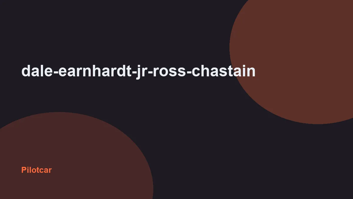 dale-earnhardt-jr-ross-chastain — overview visual