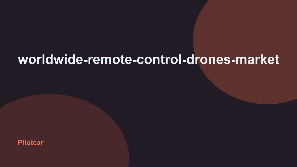 worldwide-remote-control-drones-market — overview visual